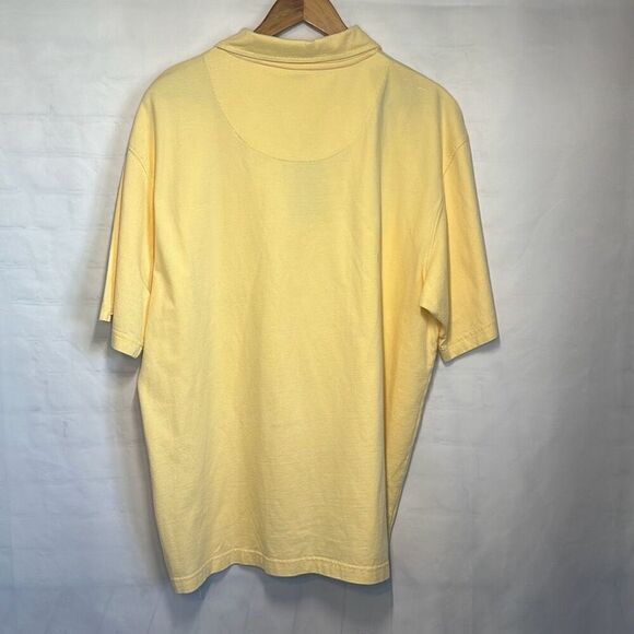 Vintage OP Ocean Pacific Shirt Mens L Large Yellow Polo S/S Surfing 80’s 90’s - Picture 4 of 7
